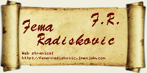 Fema Radišković vizit kartica